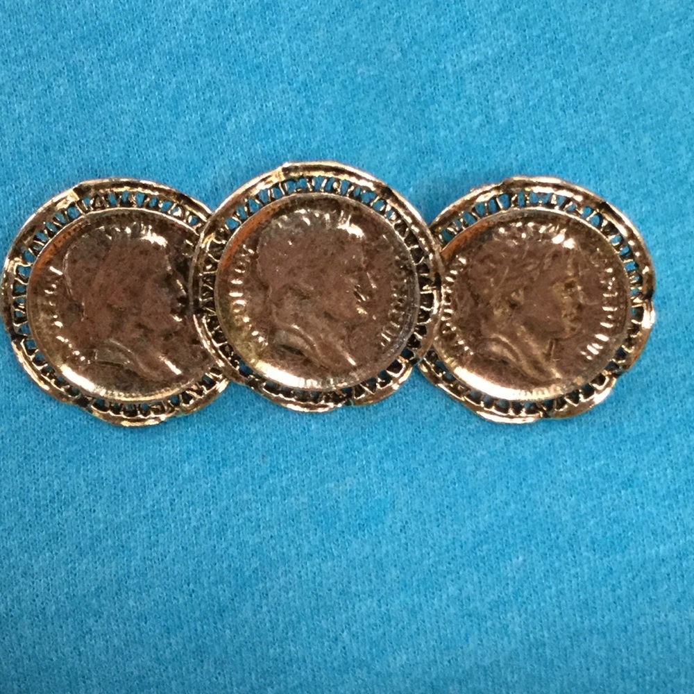 THREE COIN PIN & STEM FLOWER  🌻